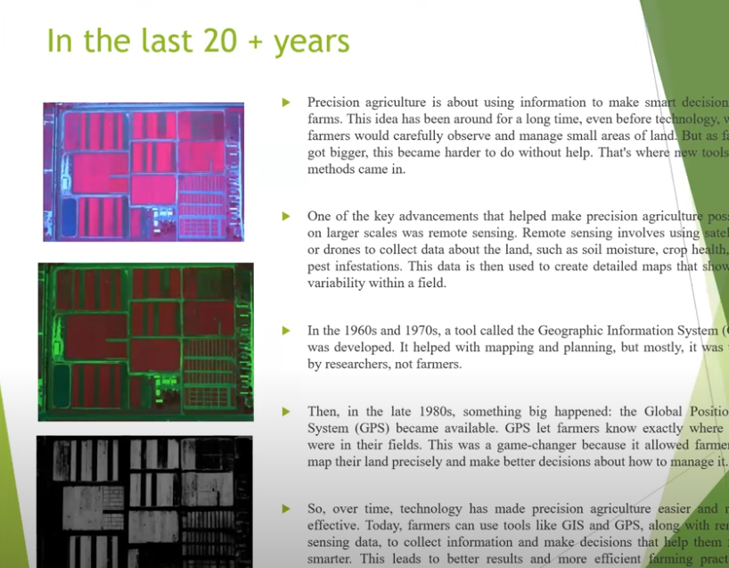 Remote Sensing to Understand Crop Health for Precision Agriculture